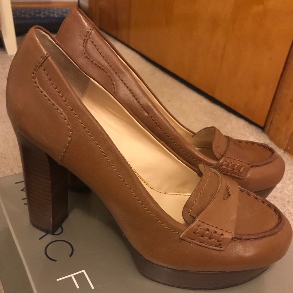 Size 7 Marc Fisher pumps. Light brown.